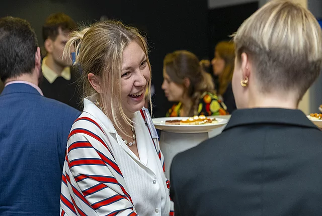 BDD25: People chatting after the conference.