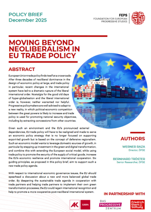 Study Cover reading: Moving beyond neoliberalism in EU trade policy.