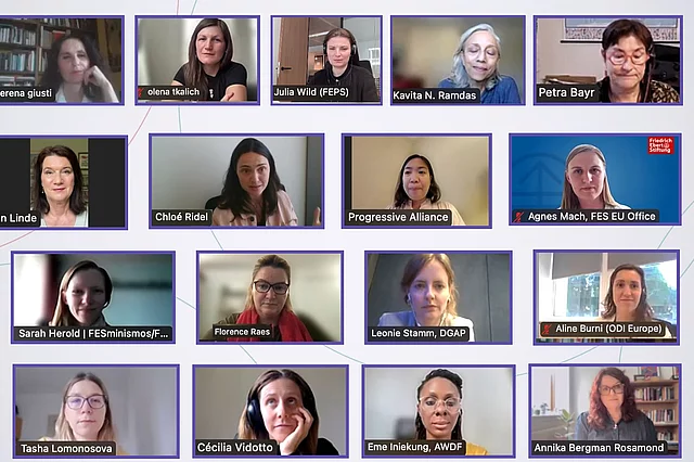 Screenshot of a Zoom meeting of the Collective.