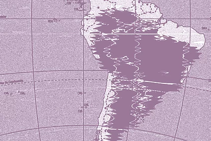 A map of South America