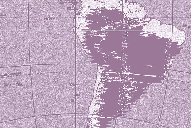A map of South America