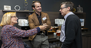 BDD25: People chatting after the conference.