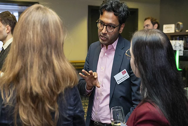 BDD25: People chatting after the conference.